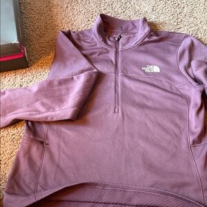 The North Face Lavender Quarter-Zip Top